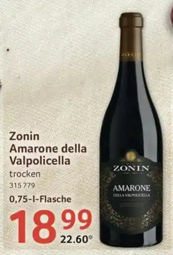 Selgros Zonin Amarone della Valpolicella 750ml Angebot