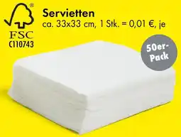 TEDi Servietten Angebot