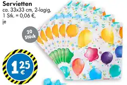TEDi Servietten Angebot