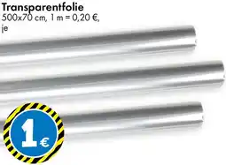 TEDi Transparentfolie Angebot