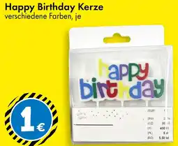 TEDi Happy Birthday Kerze Angebot