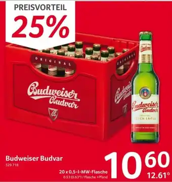 Selgros Budweiser Budvar 20*500ml Angebot