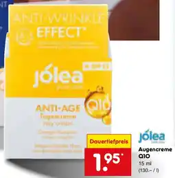 Netto Marken-Discount jólea Augencreme Q10 Angebot