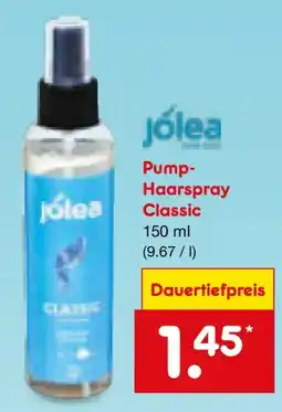 Netto Marken-Discount jólea Pump-Haarspray Classic Angebot