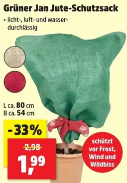 Thomas Philipps Grüner Jan Jute-Schutzsack Angebot