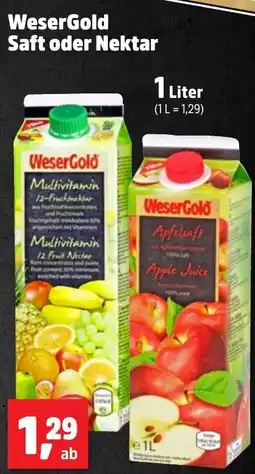 Thomas Philipps WeserGold Saft oder Nektar Angebot