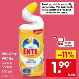 Netto Marken-Discount WC-Ente WC Gel Angebot