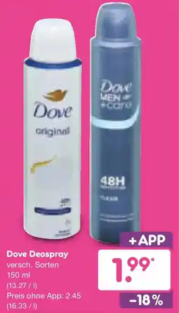 Netto Marken-Discount Dove Deospray Angebot