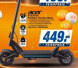 expert Techno Land acer E-Scooter Predator Thunder Black Angebot