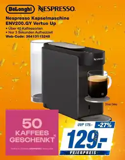 expert Techno Land DeLonghi Nespresso Kapselmaschine ENV200.GY Vertuo Up Angebot