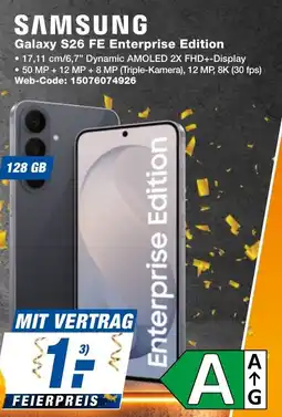 expert Techno Land SAMSUNG Galaxy S26 FE Enterprise Edition Angebot