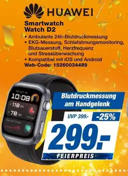 expert Techno Land HUAWEI Smartwatch Watch D2 Angebot