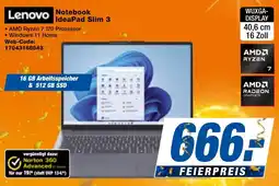 expert Techno Land Lenovo Notebook IdeaPad Slim 3 Angebot
