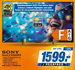 expert Techno Land SONY Bravia 6 K65A69PB Angebot