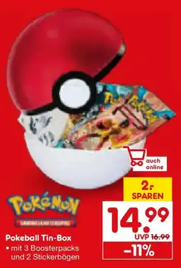 Netto Marken-Discount Pokémon Pokeball Tin-Box Angebot