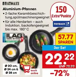 Netto Marken-Discount BRATMAXX Aluminium-Pfannen Angebot
