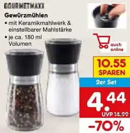 Netto Marken-Discount GOURMETMAXX Gewürzmühlen Angebot