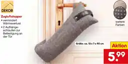 Netto Marken-Discount DEKOR Zugluftstopper Angebot