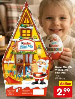 Netto Marken-Discount Kinder Mini Mix Weihnachts-häuschen Angebot