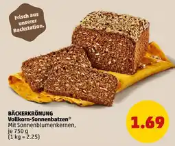 PENNY BÄCKERKRÖNUNG Vollkorn-Sonnenbatzen* Angebot