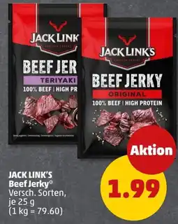PENNY JACK LINK'S Beef Jerky Angebot