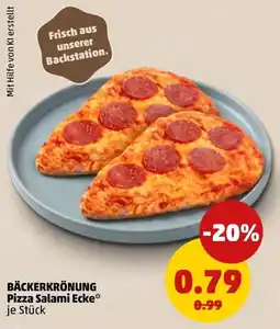 PENNY BÄCKERKRÖNUNG Pizza Salami Ecke* Angebot