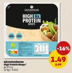 PENNY BÄCKERKRÖNUNG High Protein Wraps Angebot