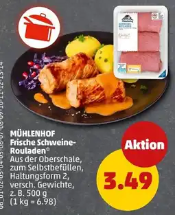 PENNY MÜHLENHOF Frische Schweine-Rouladen Angebot