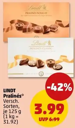PENNY LINDT Pralinés* Angebot