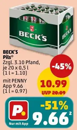 PENNY BECK'S Pils Angebot
