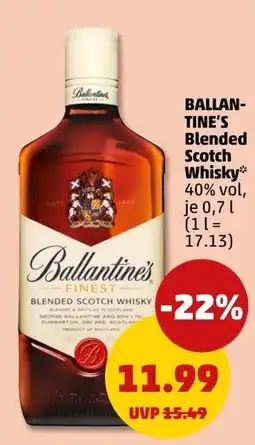 PENNY Ballantine's Blended Scotch Whisky Angebot