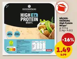 PENNY BÄCKERKRÖNUNG High Protein Wraps Angebot
