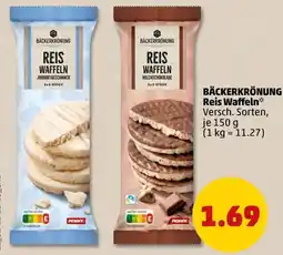 PENNY BÄCKERKRÖNUNG Reis Waffeln Angebot