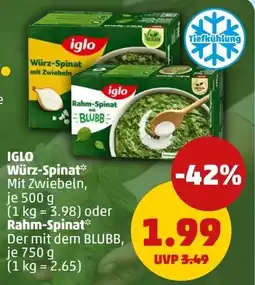 PENNY IGLO Würz-Spinat Angebot