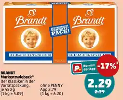 PENNY Brandt Markenzwieback Angebot