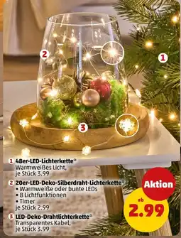 PENNY LED-Deko-Drahtlichterkette Angebot