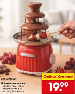 Netto Marken-Discount GOURMETMAXX Schokoladenbrunnen Angebot