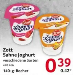 Selgros Zott Sahne Joghurt Angebot