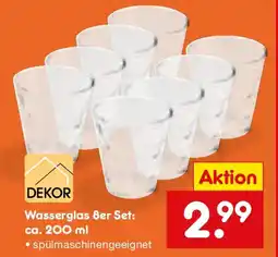 Netto Marken-Discount DEKOR Wasserglas Angebot