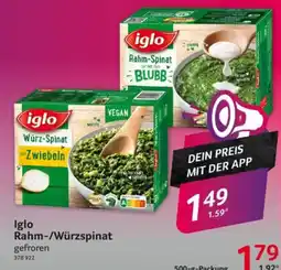 Selgros Iglo Rahm-/Würzspinat Angebot