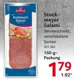 Selgros Stockmeyer Knoblauch Salami Angebot