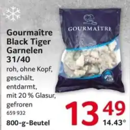 Selgros Gourmaître Black Tiger Garnelen Angebot