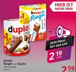 Selgros kinder Riegel oder Duplo Angebot