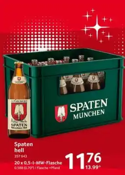 Selgros Spaten hell Angebot