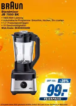 Expert BRAUN Standmixer JB 7550 BK Angebot