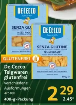 Selgros De Cecco Teigwaren glutenfrei Angebot