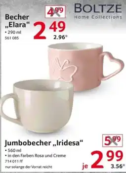 Selgros BOLTZE Becher „Elara“ Angebot
