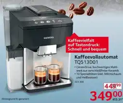Selgros SIEMENS Kaffeevollautomat TQ513D01 Angebot