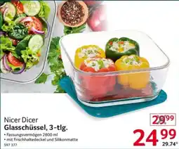 Selgros Nicer Dicer Glasschüssel, 3-tlg. Angebot