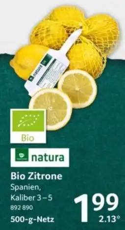 Selgros natura Bio Zitrone Angebot